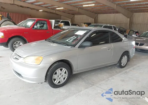 2003 Honda Civic Lx z USA, uszkodzony, nr VIN 1HGEM22573L058920